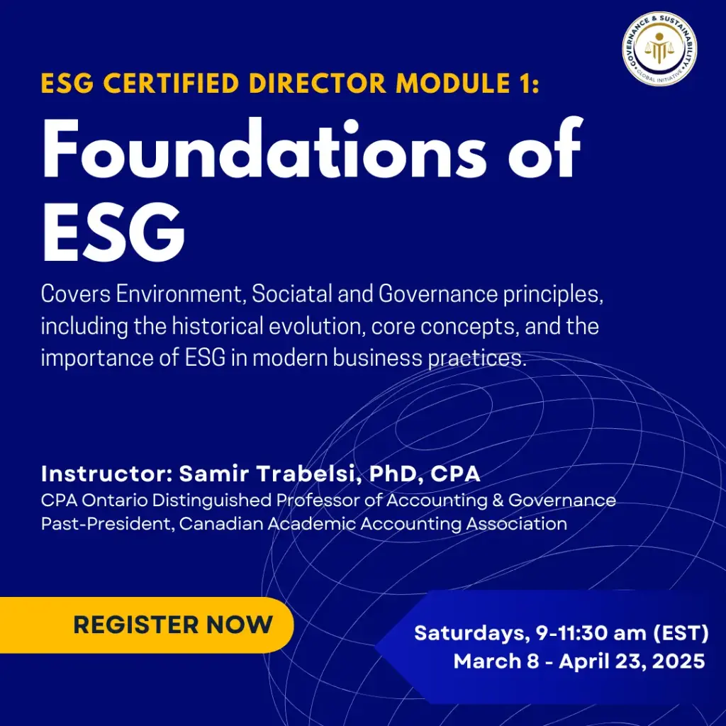 Foundations of ESG